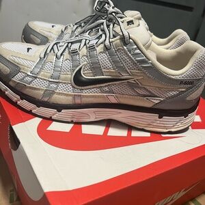 Women p-6000 white/gray/crème size 9